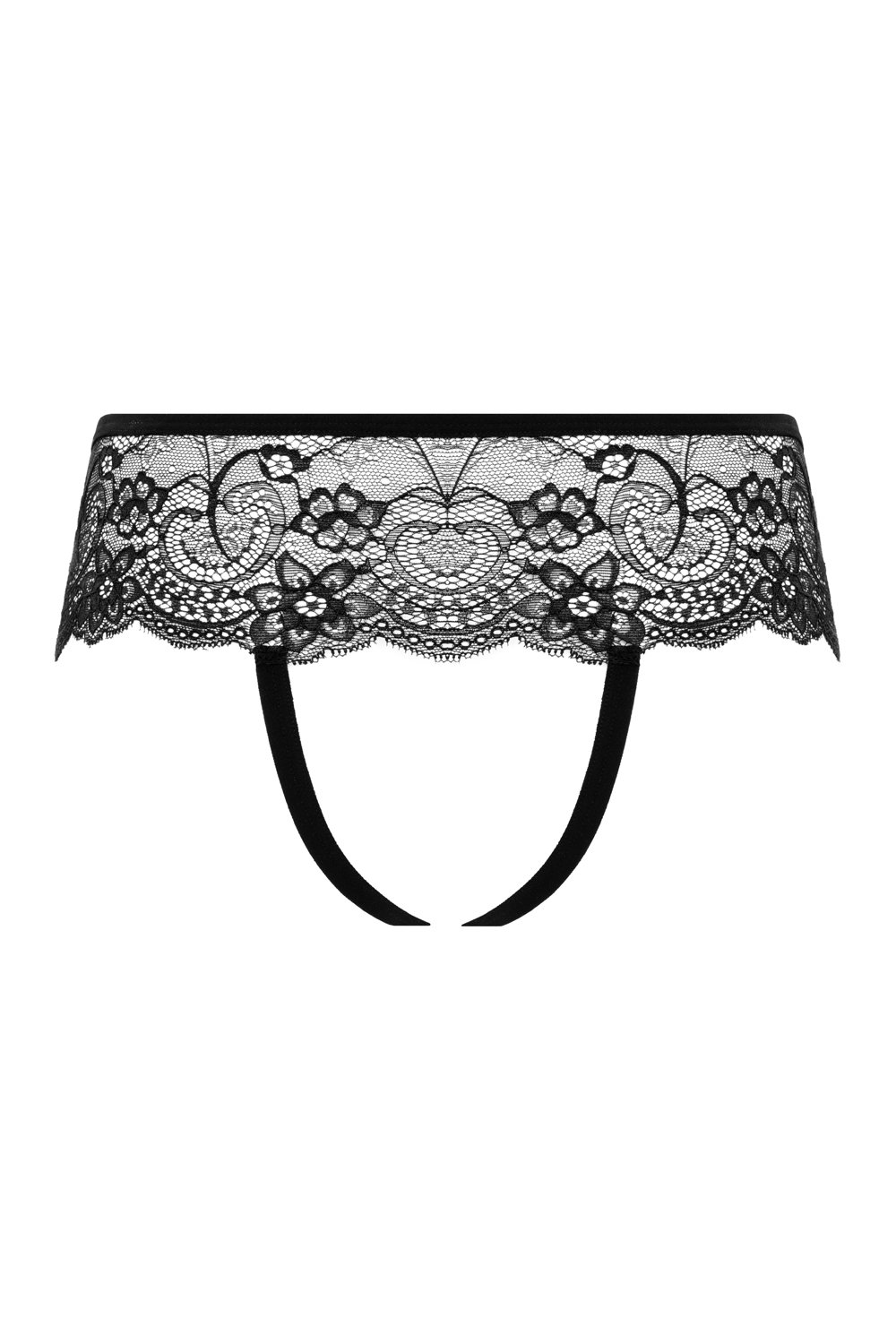Christine - Slip Met Open Kruis Sierra - Zwart
