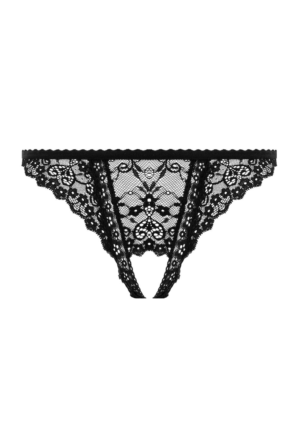 Christine - String Met Open Kruis Kylie - Zwart foto 4