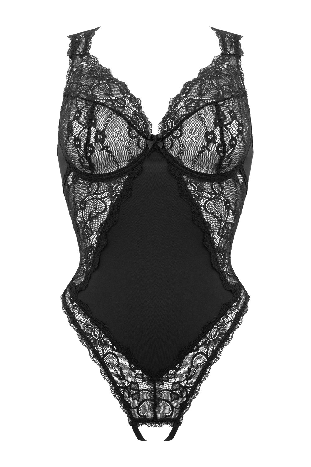 Christine - Crotchless Body Pixy - Zwart