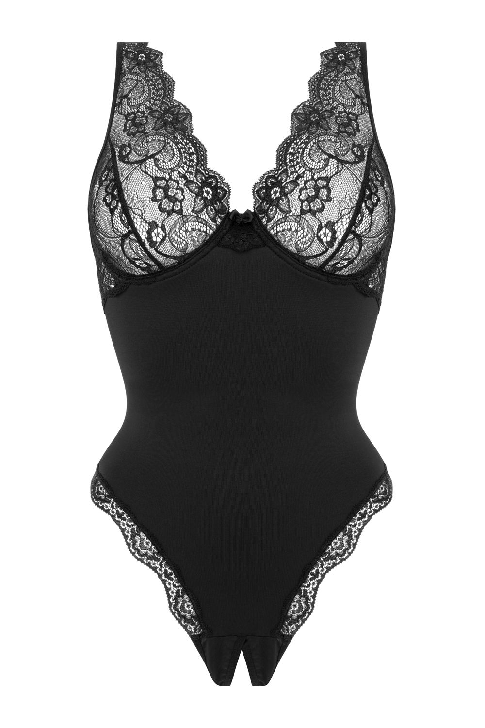 Christine – Body Pandora met open kruis – Zwart foto 3
