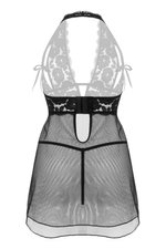 Christine - Open Cup Babydoll Nataly - Zwart
