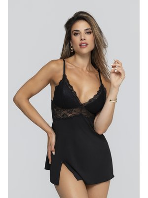 Christine - Babydoll Pixy - Zwart
