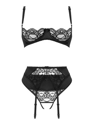 Christine - 3-delig Open BH Kanten Slip Set Gush