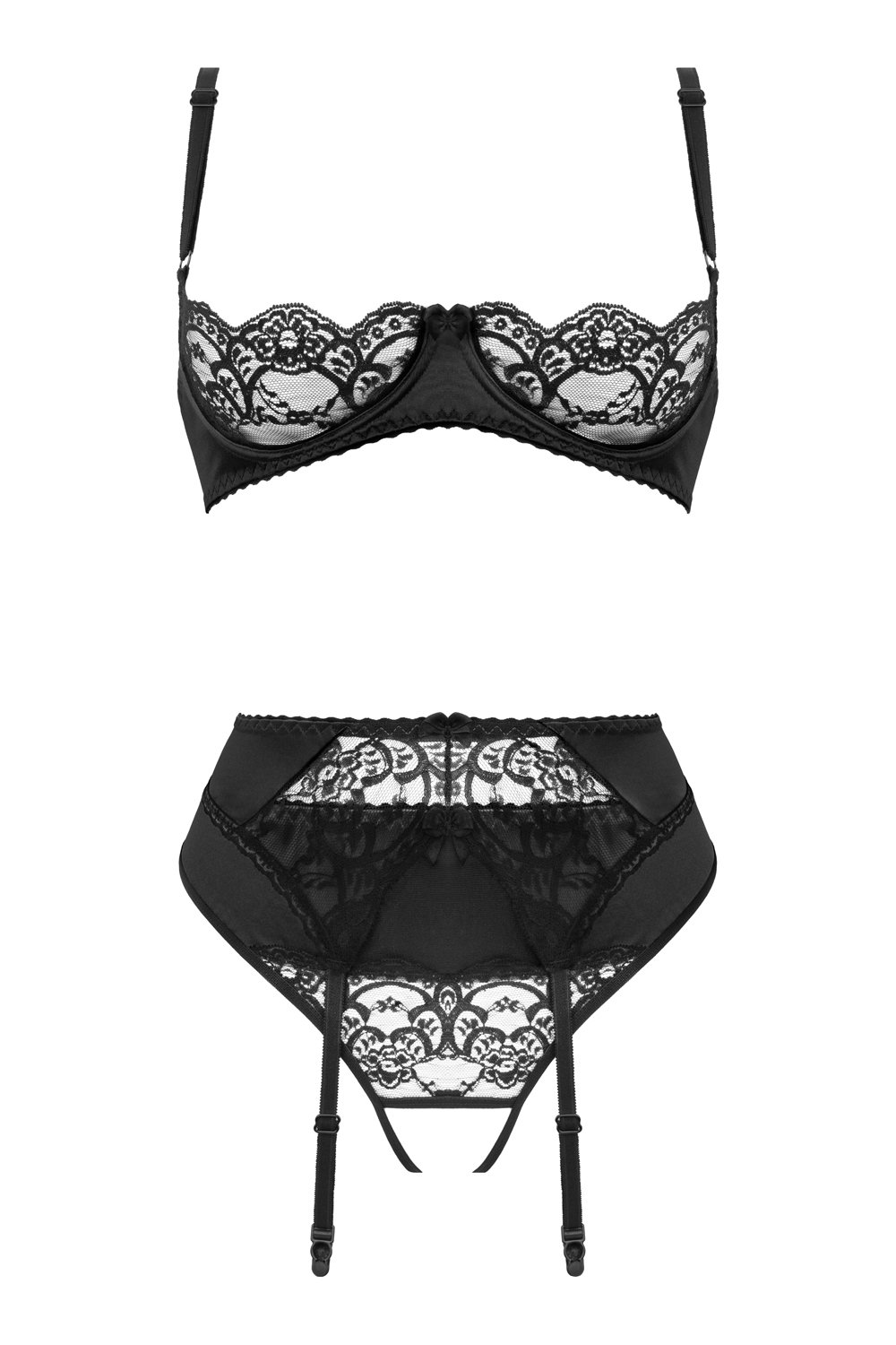 Christine - 3-delig Open BH Kanten Slip Set Gush