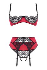 Christine - 3-delig Open BH Kanten Slip Set Gush