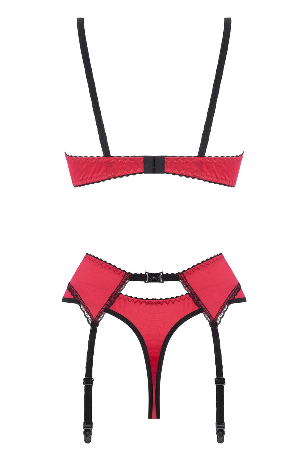 Christine - 3-delig Open BH Kanten Slip Set Gush