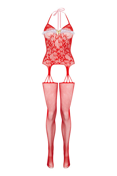Christine - Naughty List Open Crotch Bodystocking - EasyToys