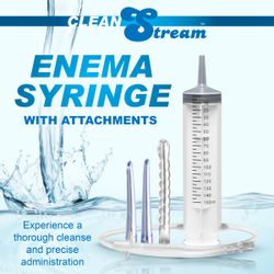 XR Brands - Enema Syringe with Attachments - 150 ml