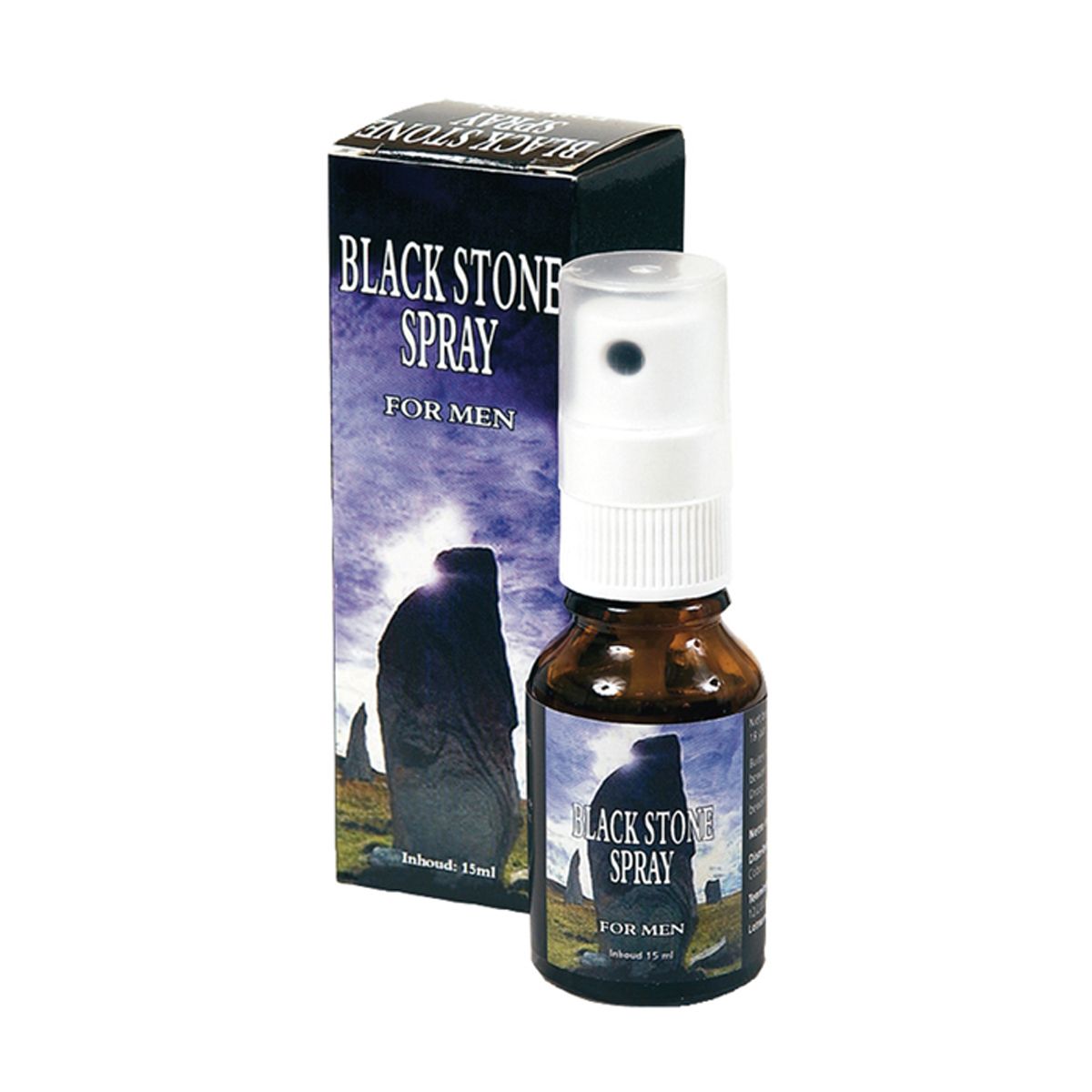 Orgasme Vertragende Spray - Black Stone afbeelding afbeelding