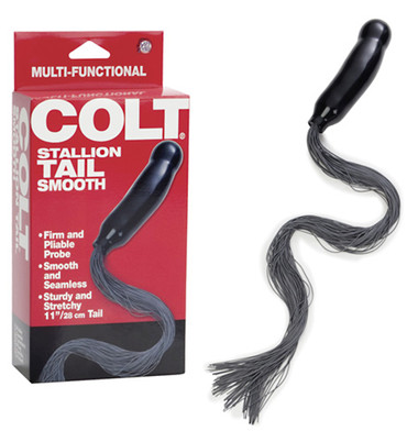 Glatter Analdildo mit Schwanz