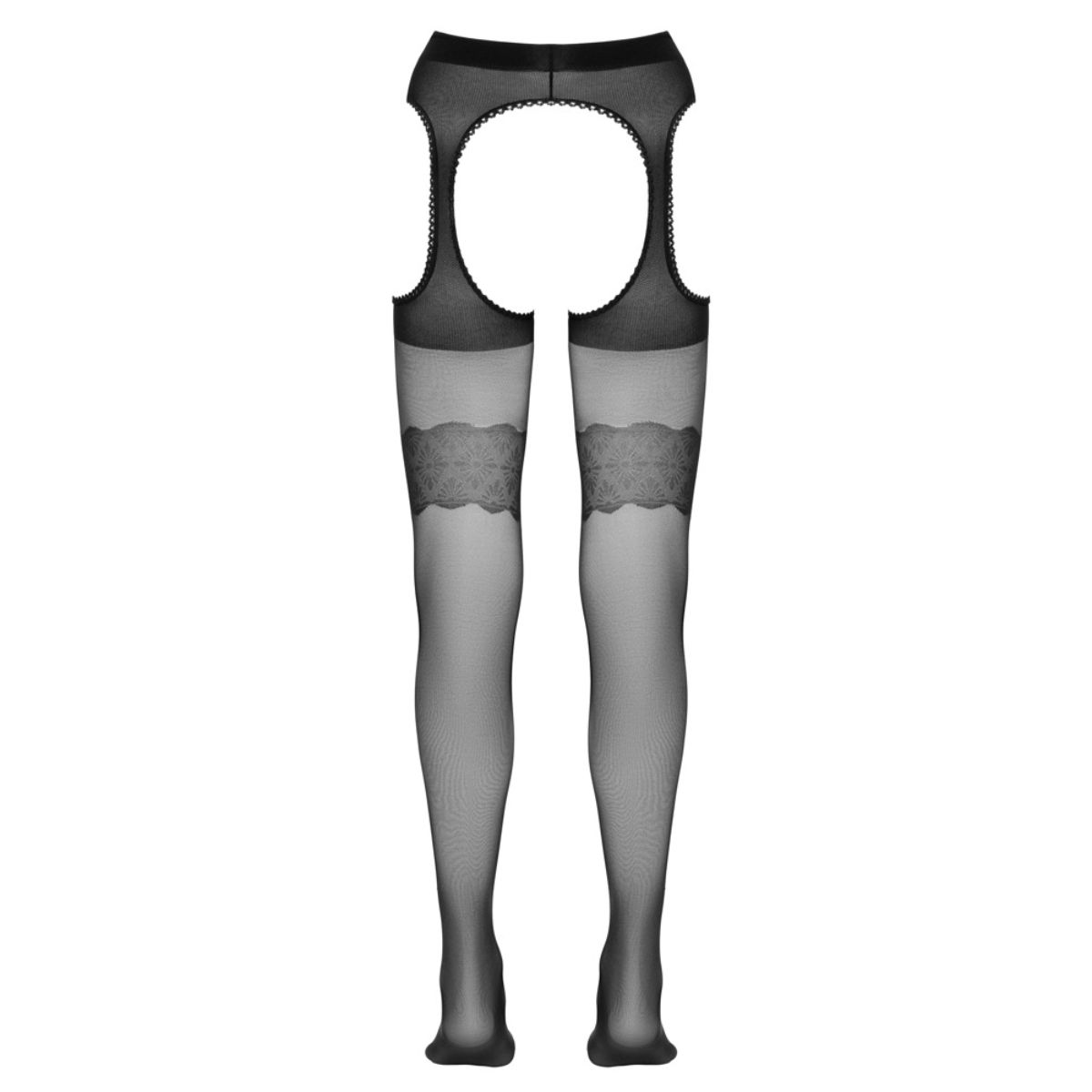 Cottelli Collection - Jarretelpanty - Zwart - Afbeelding 6