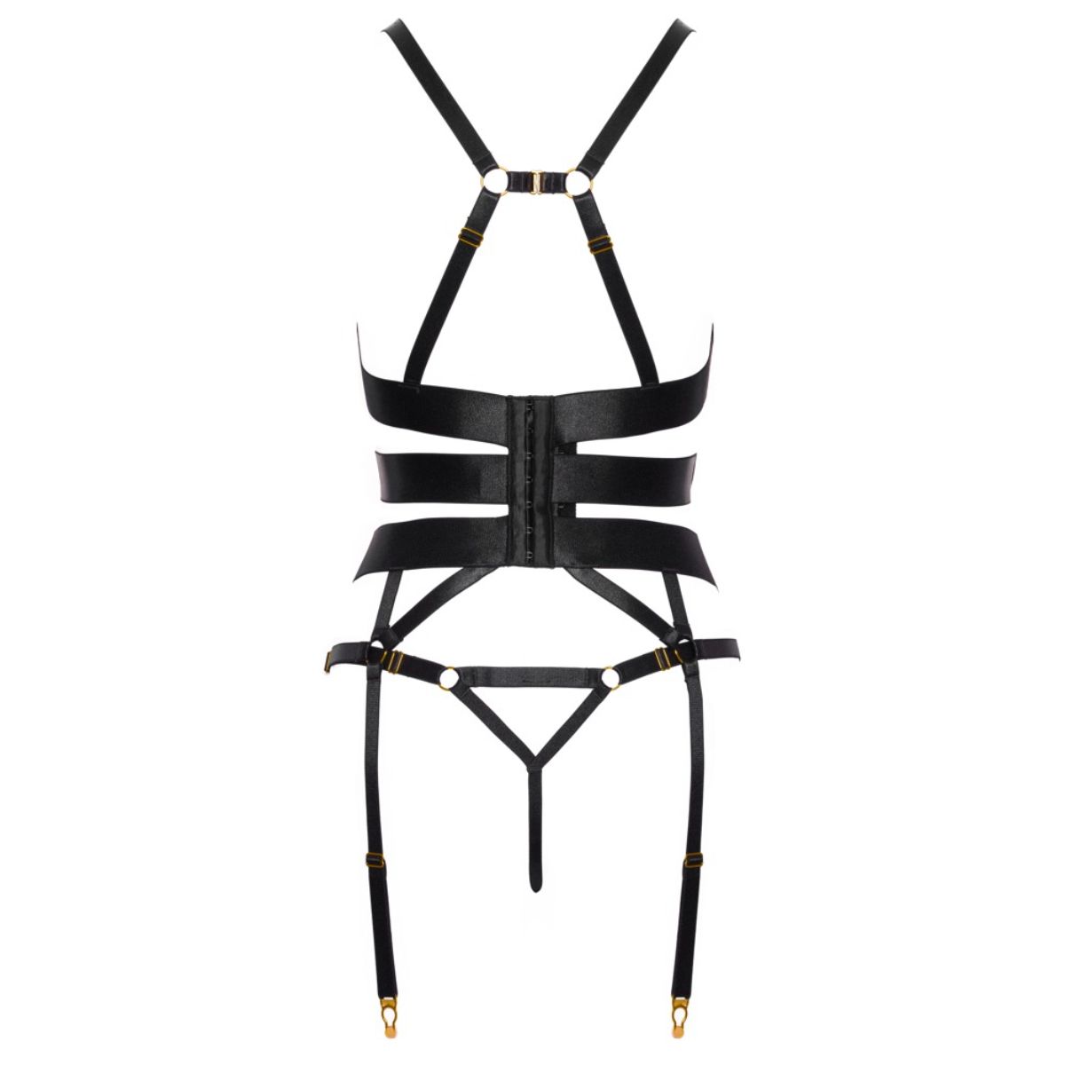 Cottelli Collection - Strapscorsage Set - Zwart - Afbeelding 7