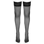 Cottelli Collection - Hold-Up Kousen met Kant - Zwart