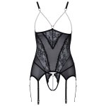 Cottelli Collection - Open Cup Lingerieset - Zwart