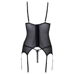 Cottelli Collection - Open Cup Lingerieset - Zwart