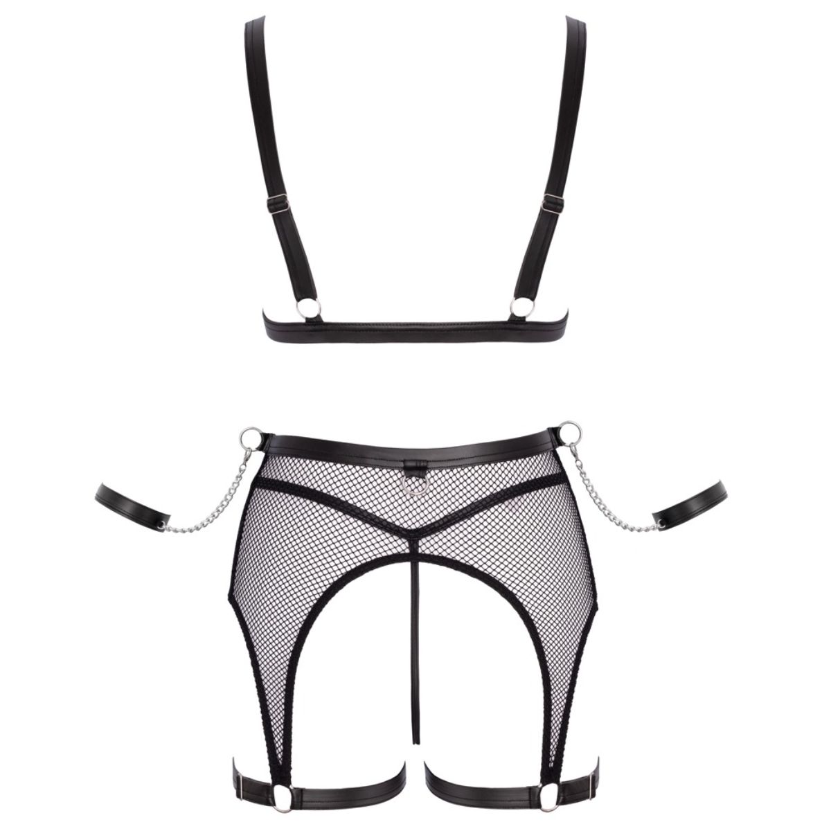 Cottelli Collection - Bondage Lingerieset - Zwart - Afbeelding 10