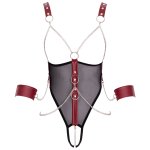 Cottelli Collection - Open Cup Bondage Body - Zwart