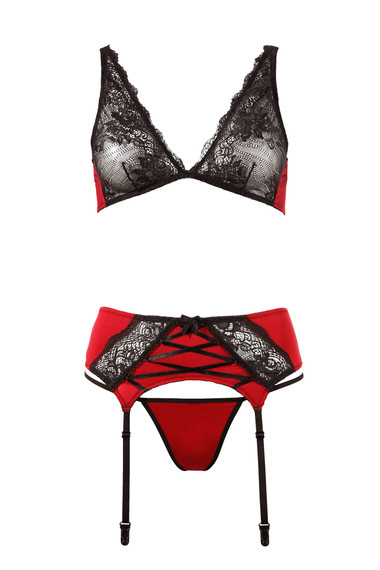 Agent Provocateur Nelle beugel bh van kant met borduring • Zwart • de
