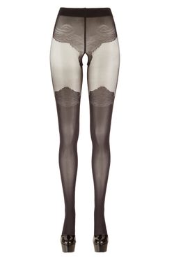Tights With Stockings Look