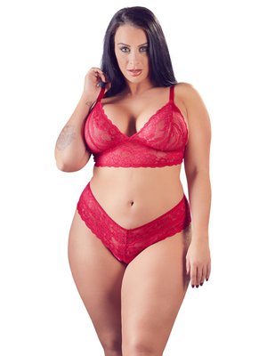 Cottelli Collection - Kruisloze Kanten Lingerieset