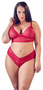 Cottelli Collection - Kruisloze Kanten Lingerieset