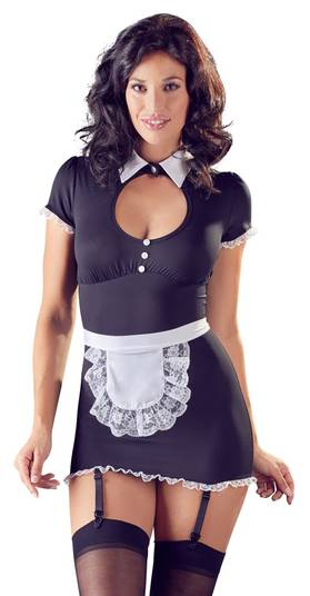Sexy Maid Costume With Garters Sexy Maid Costume With Garters