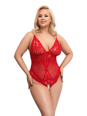 Body Met Open Kruisje - Rood