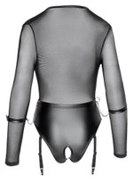 Open kruis Body met jarretels en handboeien