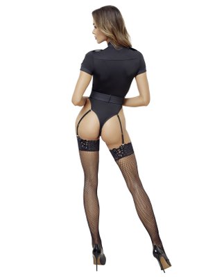 Cottelli COSTUMES – Suspender Body Special Police – Zwart