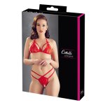Cottelli Lingerie – Kantenset met Open String – Rood