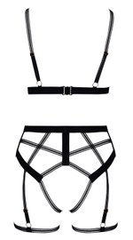 Cottelli LINGERIE – Ouvert Set Bh & Slip – Zwart