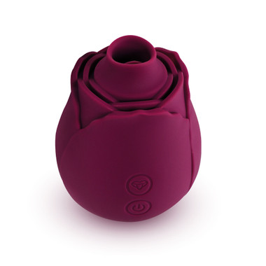 Skins Rose Buddies - The Rose Flutterz Vibrator - Burgundy - EasyToys
