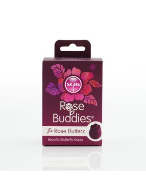 Skins Rose Buddies - The Rose Flutterz Vibrator - Wijnrood