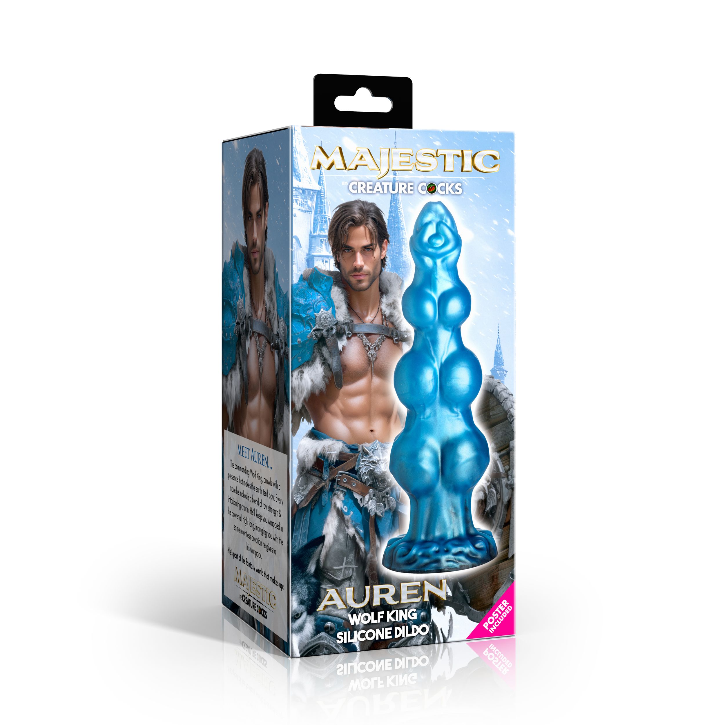 Creature Cocks - Auren Wolf King Siliconen Dildo - 22 cm foto 9