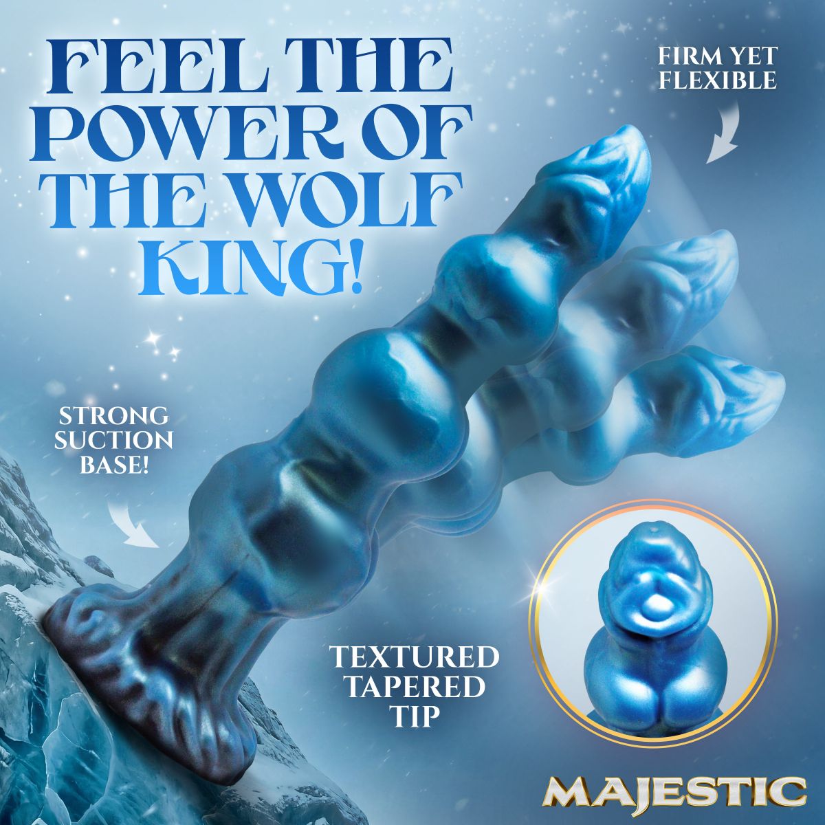 Creature Cocks - Auren Wolf King Siliconen Dildo - 22 cm foto 5