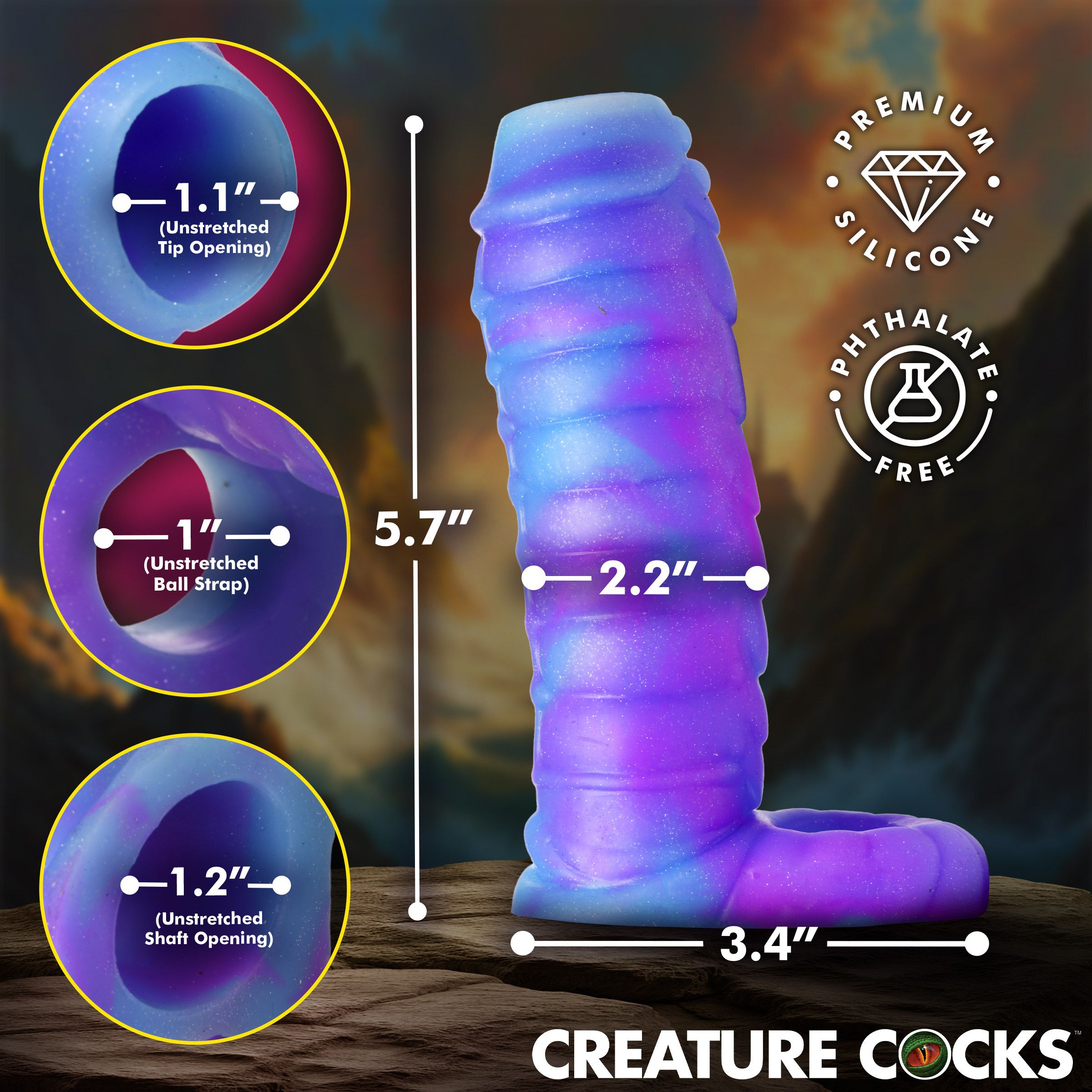 Creature Cocks - Sea Stallion Penis Vergroter - 14,5 cm foto 7