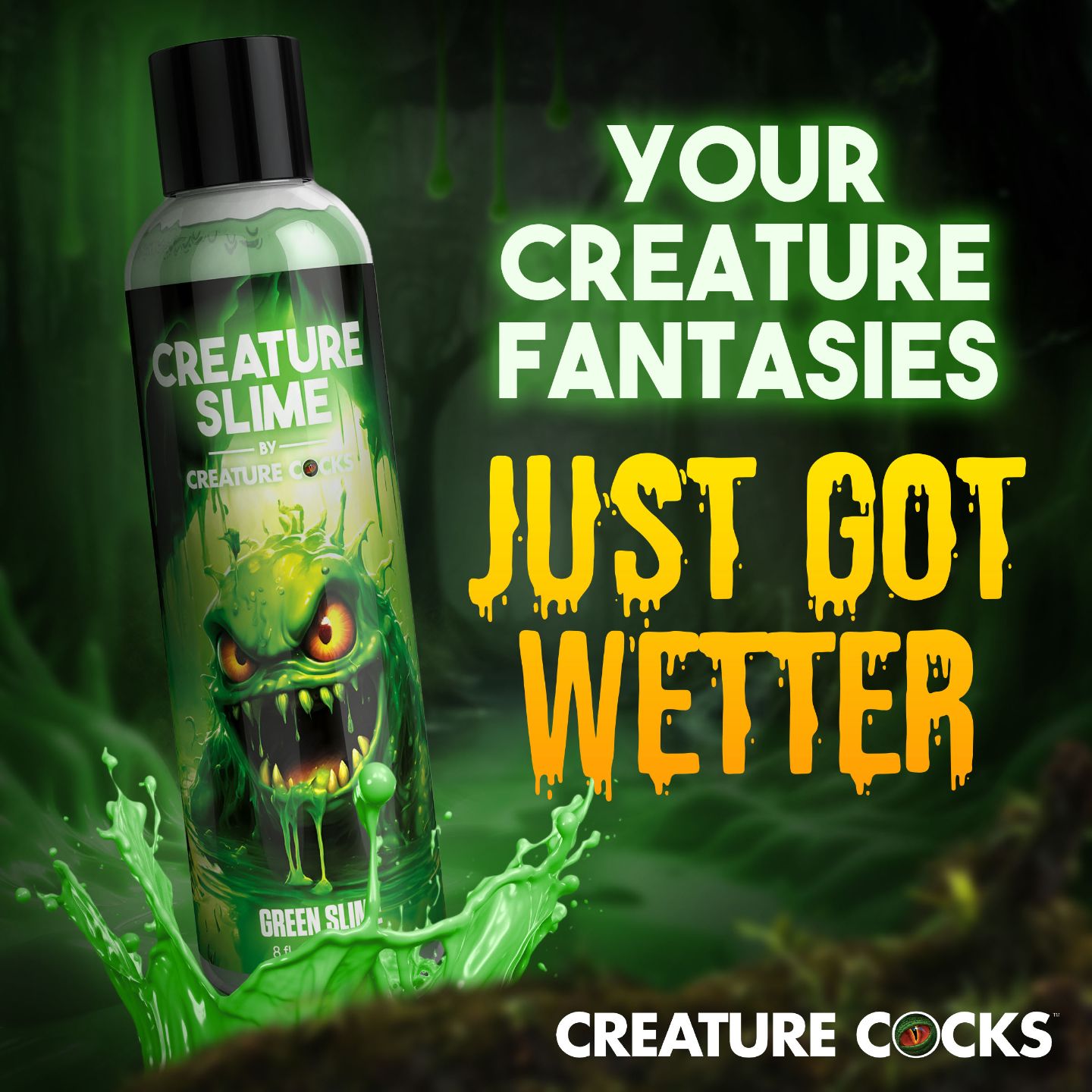 Creature Cocks - Creature Slime Groene Slijm Glijmiddel - 237 ml foto 8