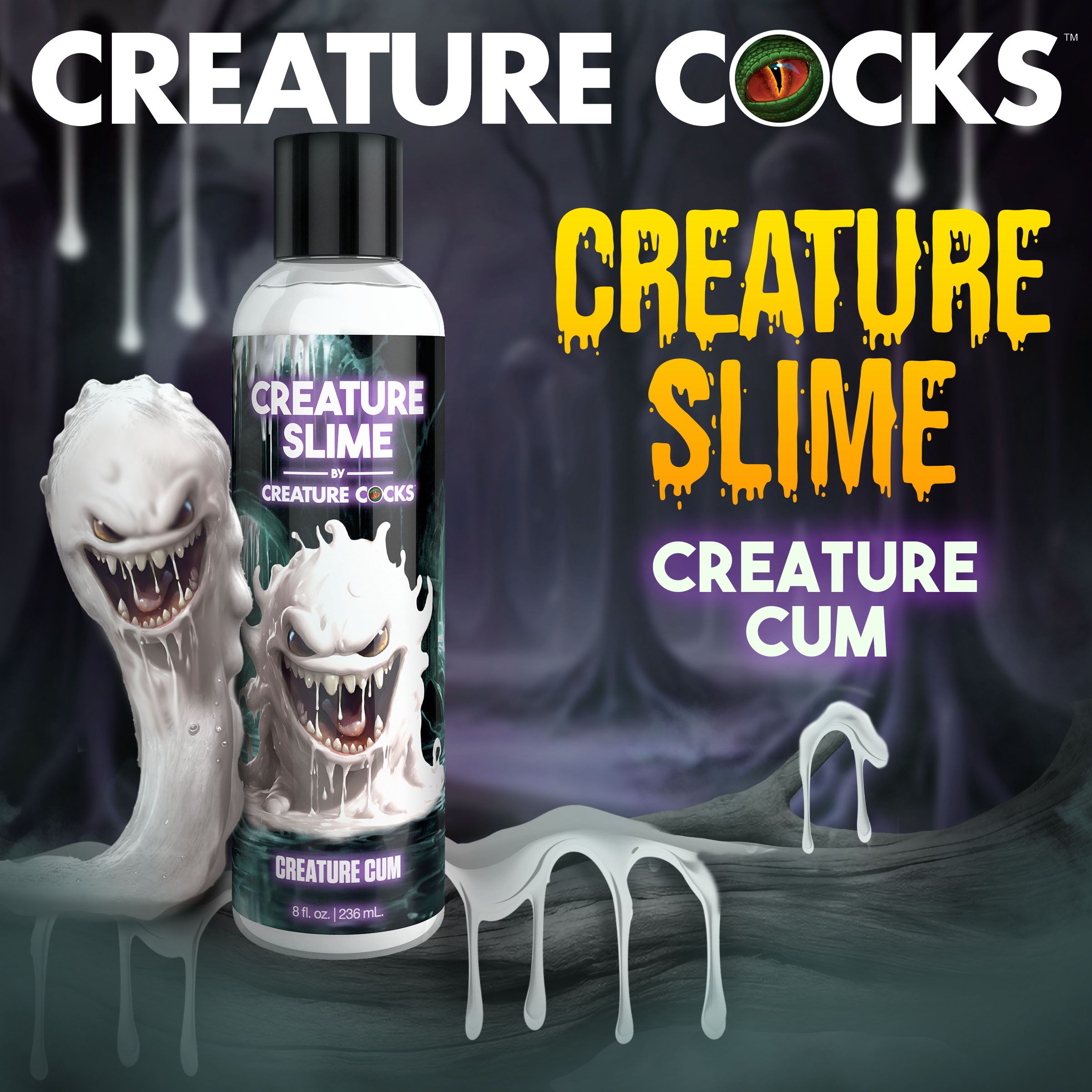 Creature Cocks - Creature Slime Creature Cum Jizz Glijmiddel - 237 ml foto 3
