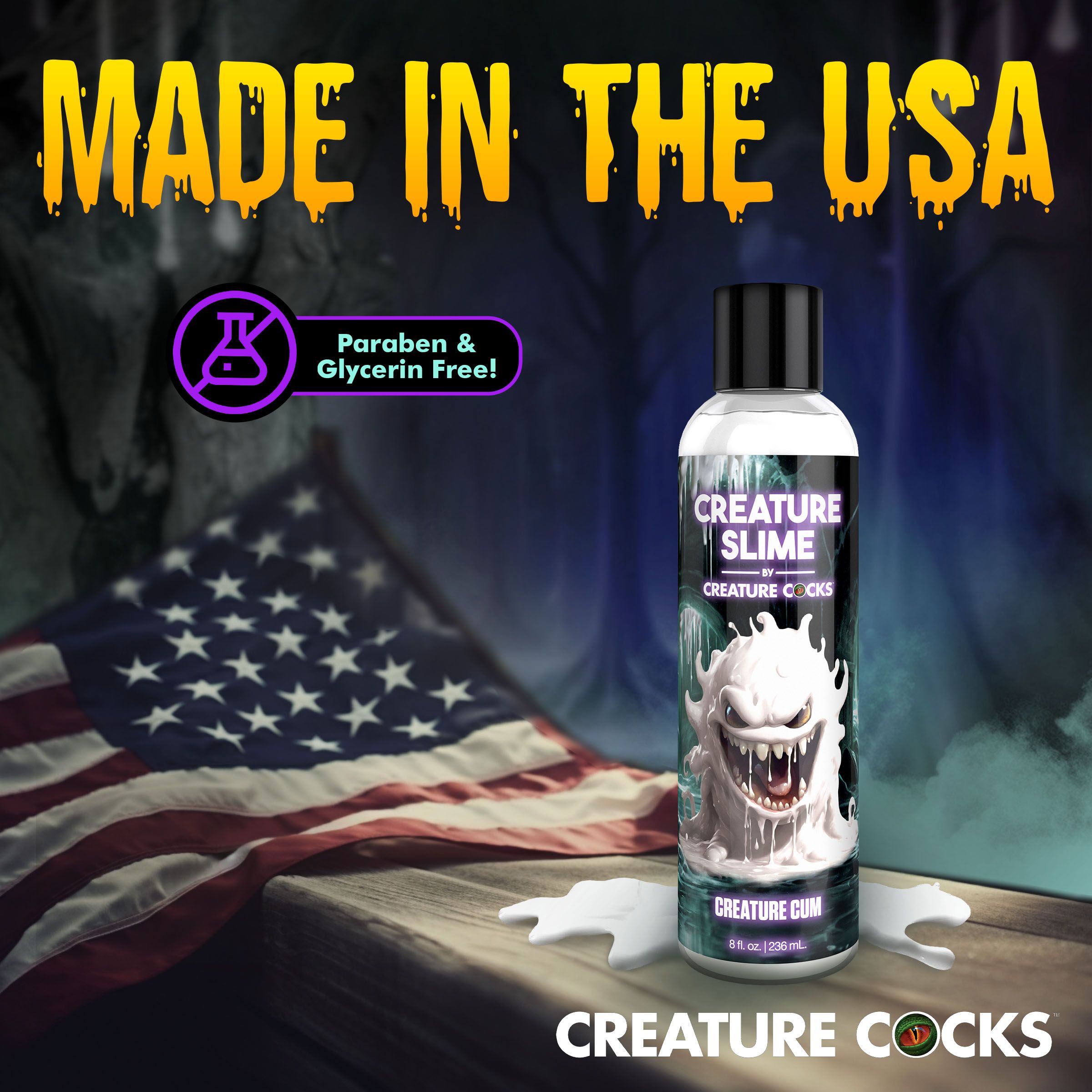 Creature Cocks - Creature Slime Creature Cum Jizz Glijmiddel - 237 ml foto 9