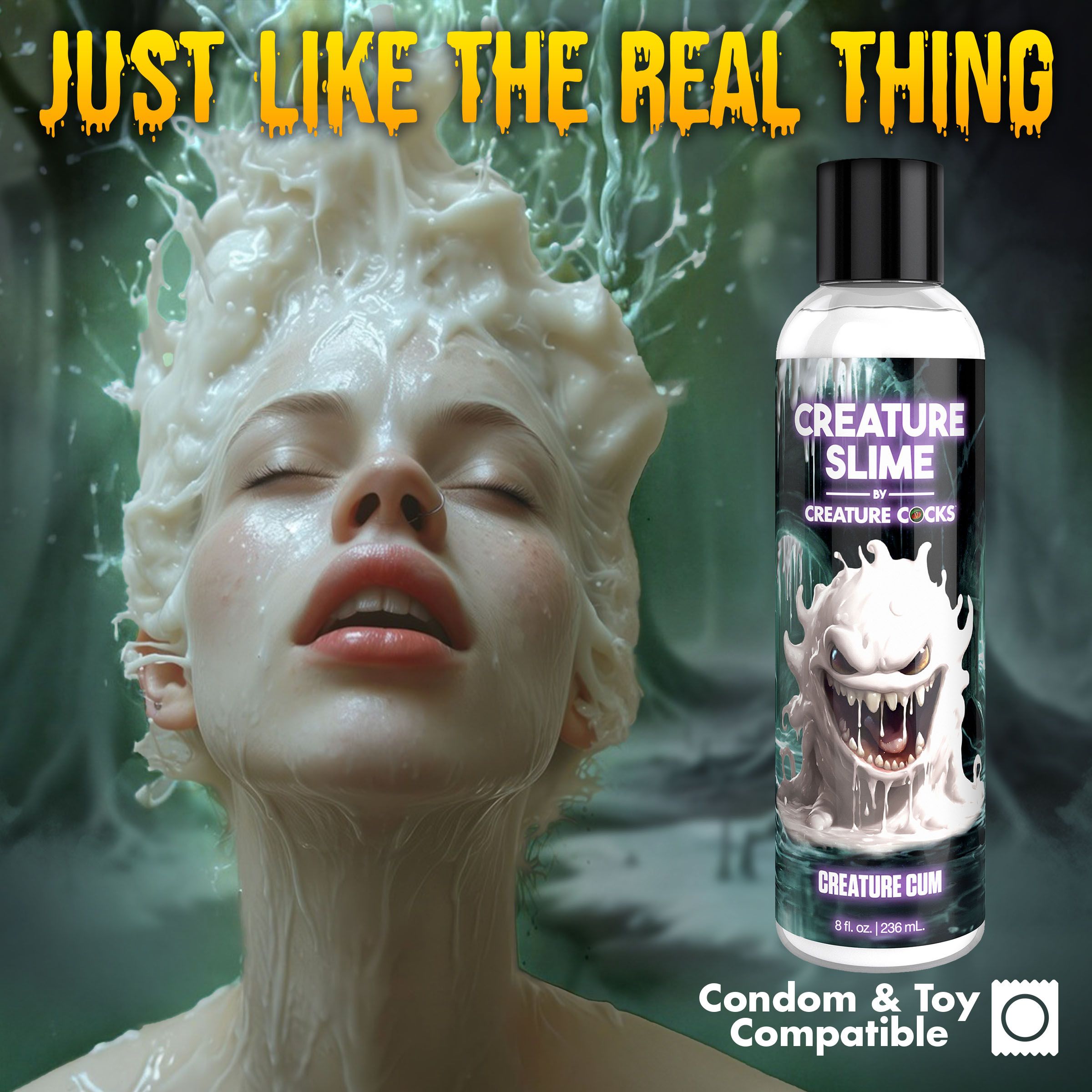 Creature Cocks - Creature Slime Creature Cum Jizz Glijmiddel - 237 ml foto 6