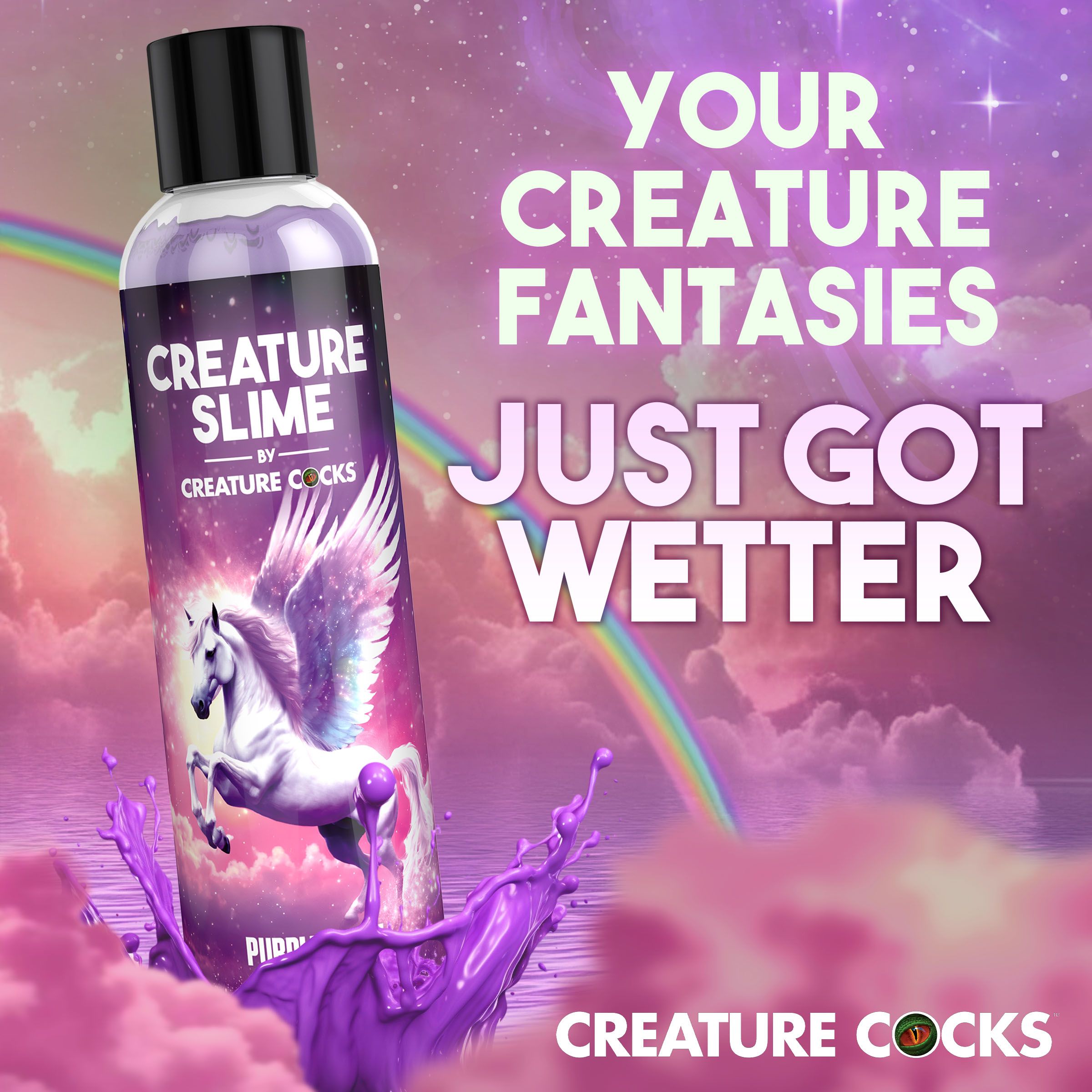 Creature Cocks - Creature Slime Paars Slijm Glijmiddel - 237 ml foto 3
