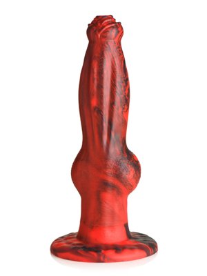 XR Brands - Hel-Wolf Stuwende & Vibrerende Dildo met Afstandsbediening - Ro