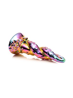 Creature Cocks - Betoverende Regenboog Glazen Dildo - Geel & Roze