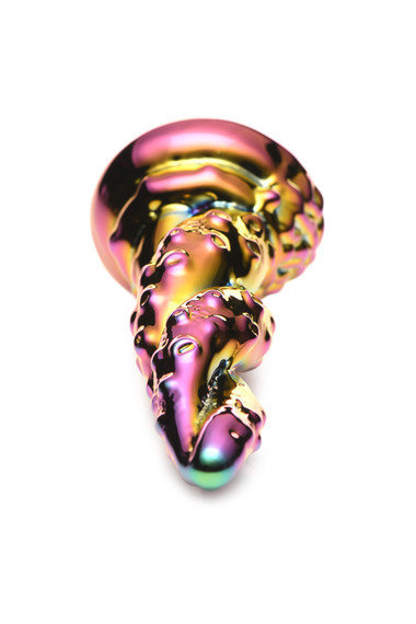 Creature Cocks - Bezaubernder Regenbogen Glasdildo - Gelb & Pink - EasyToys