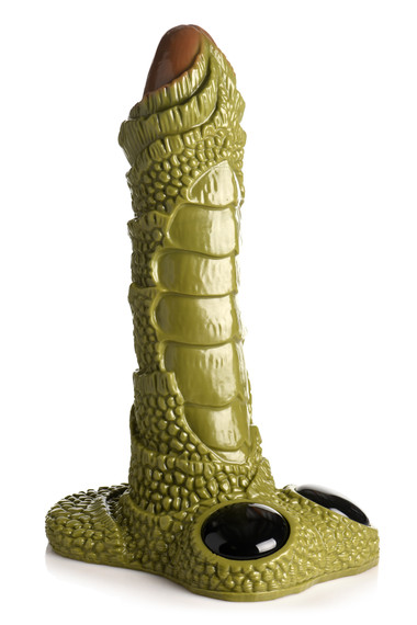 XR Brands Giant Scaly Swamp Monster Dildo Green EasyToys 