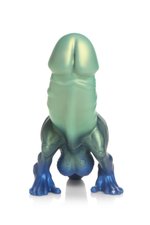 XR Brands - Jurassic Cock Dinosaurus Dildo - Groen & Blauw