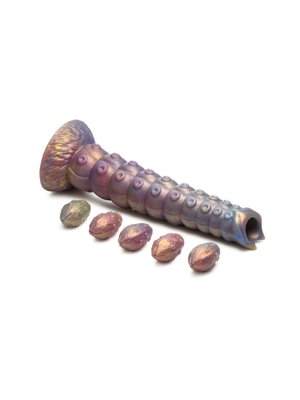 Creature Cocks - Deep Invader Tentacle Ovipositor Siliconen Dildo met Eitje
