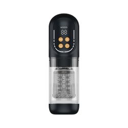 CRUIZR - CM07 Thrusting & Rotating Masturbator - Black