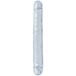 Podwójny Penis Crystal Jellies - 30 cm