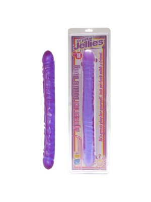Crystal Jellies Double Dong - Paars